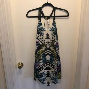 Flowy geometric/floral dress